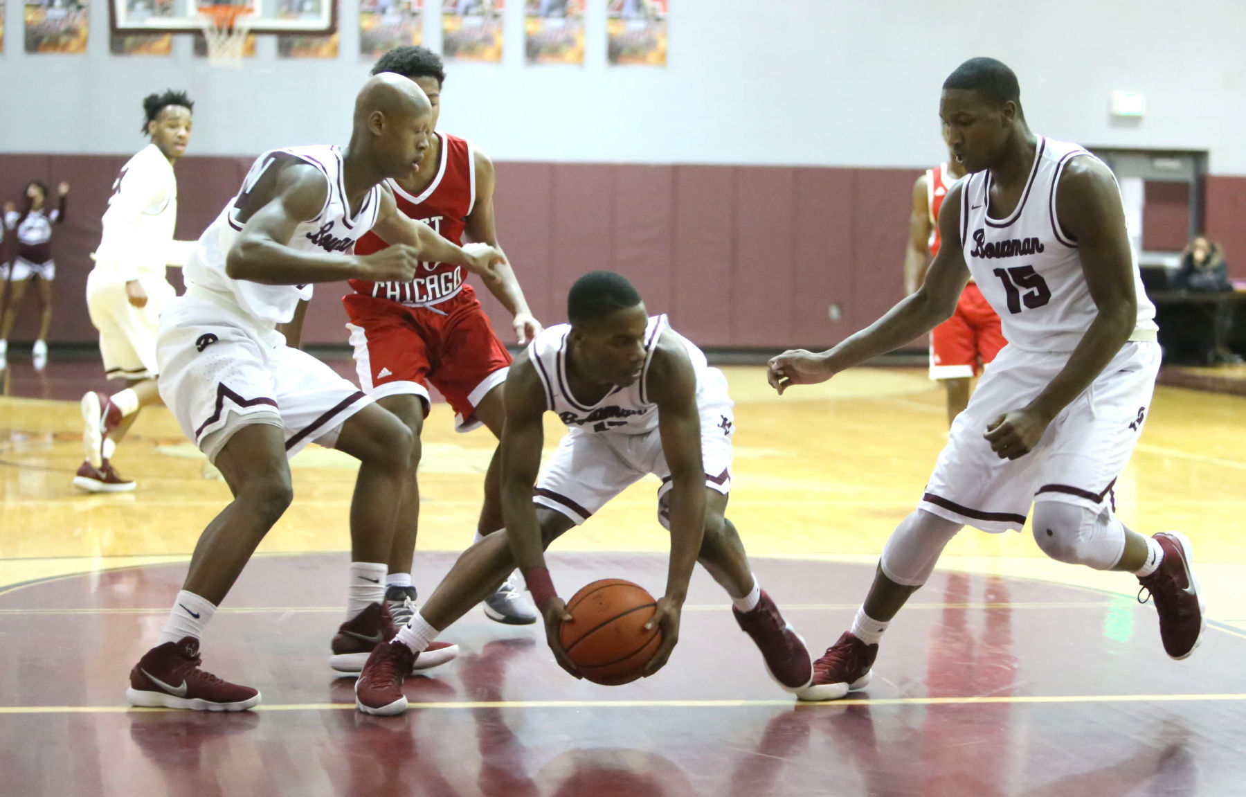 E.C. Central at Bowman Academy boys basketball